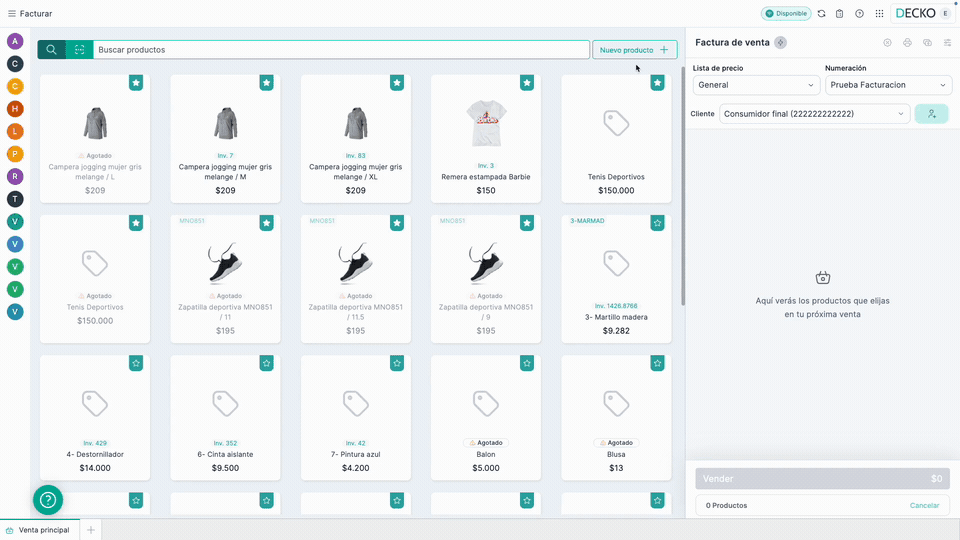 COL_POS_Nuevo producto con variante