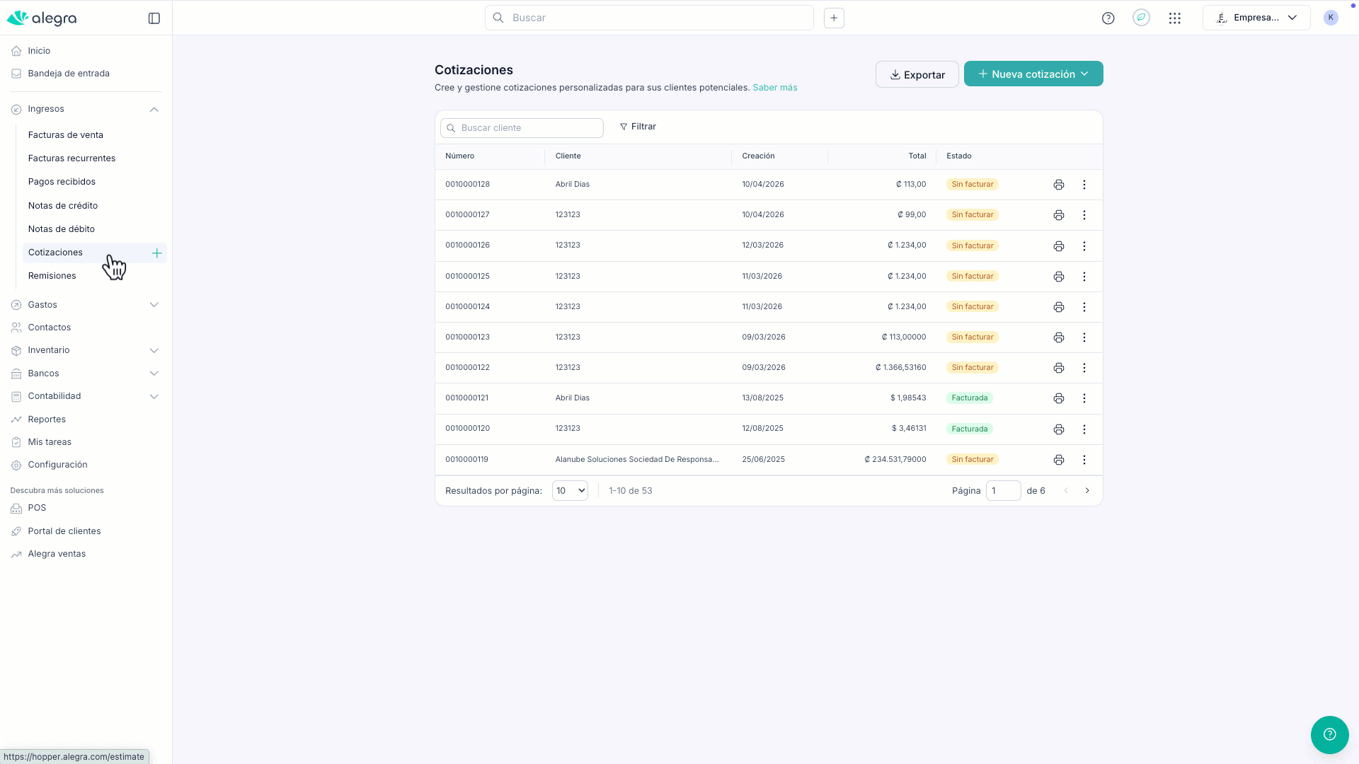 CRI_AC_Convertir cotizacion a fv
