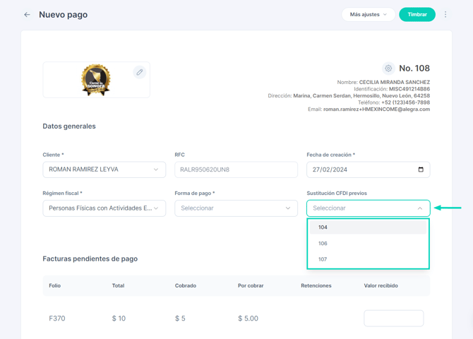 Complementos de pago AF MEX - 4
