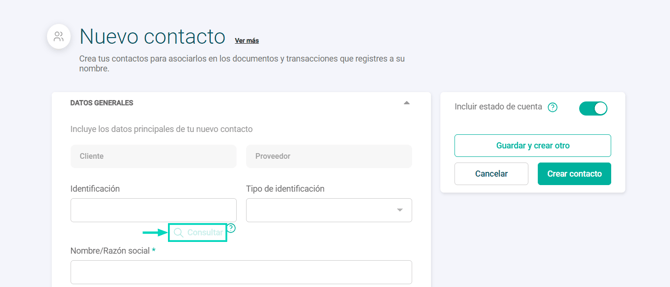 Contabilidad inteligente - CRI - consulta ID