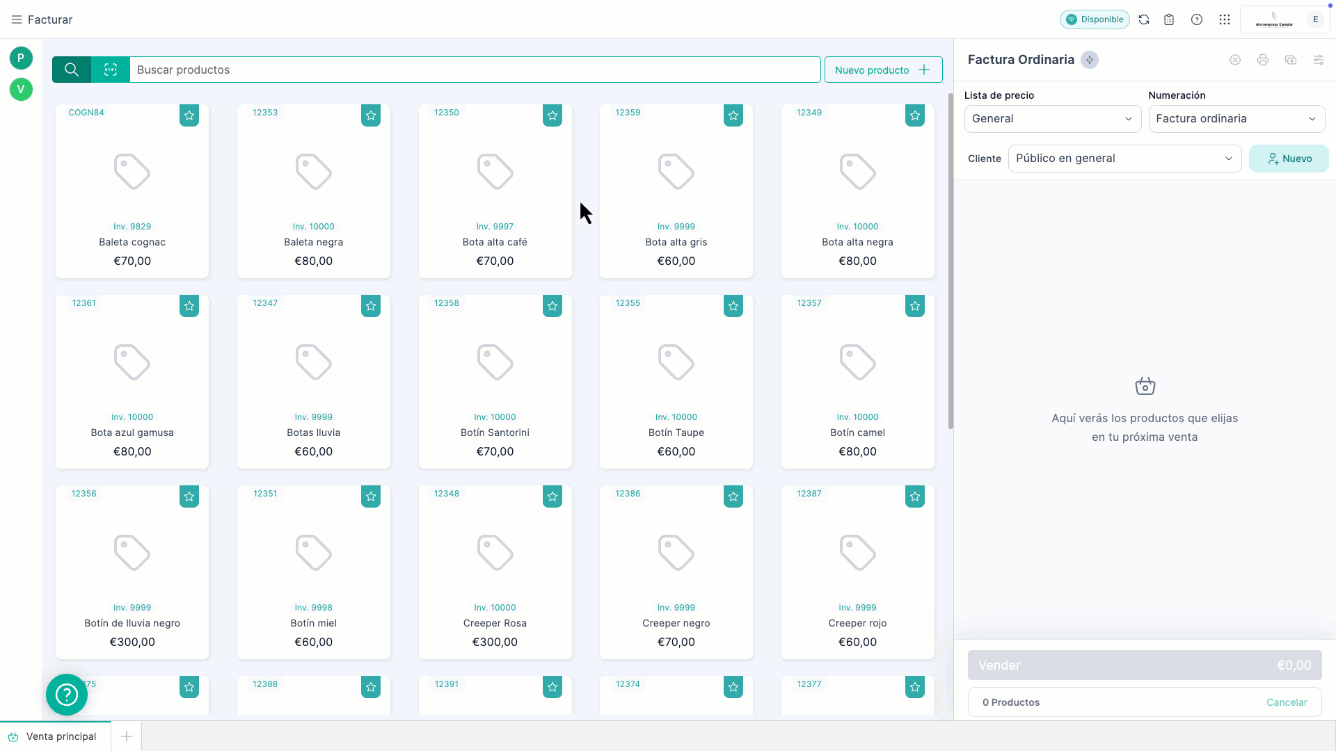 ESP_TPV_Activar Venta simple