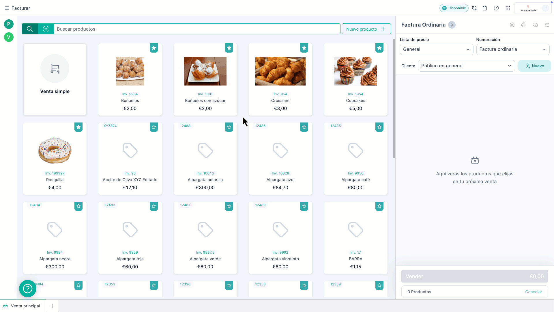 ESP_TPV_Venta simple