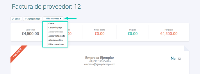 Factura de proveedor - AC ESP - 2