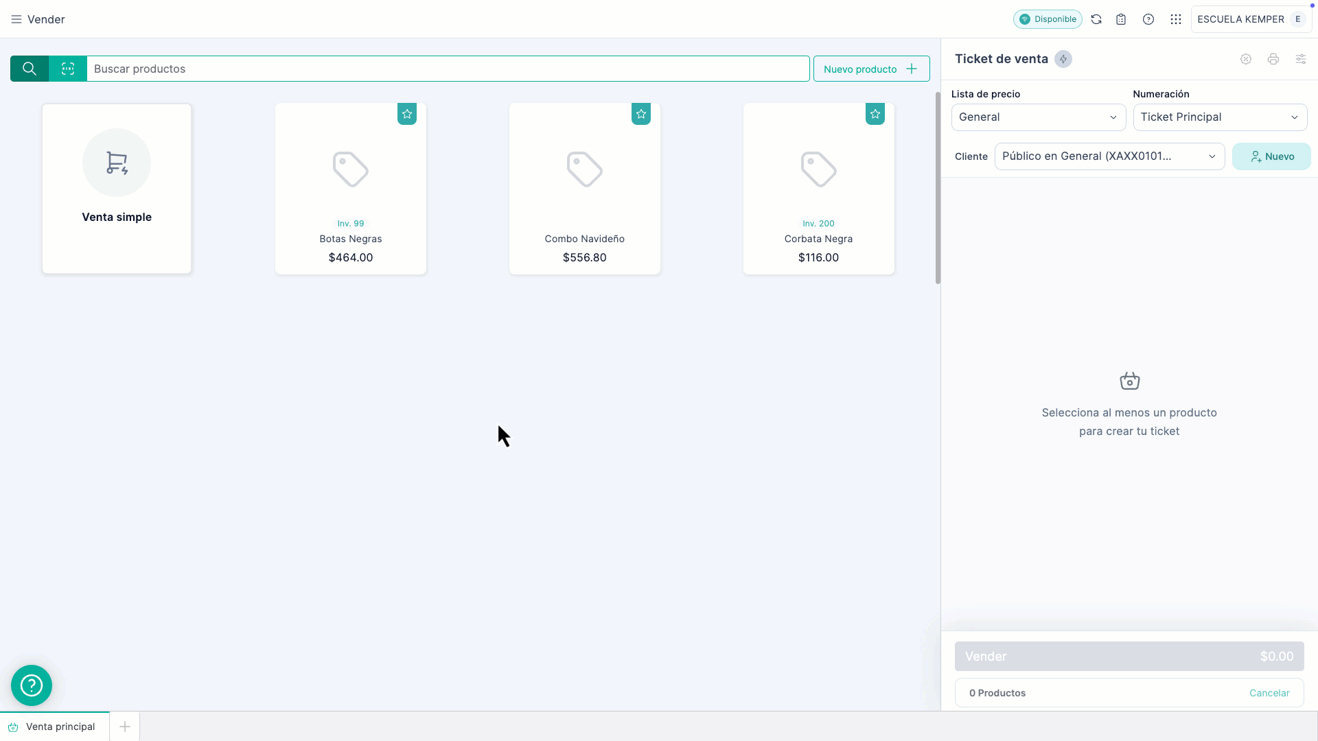 MEX_POS_Lista de precio sucursal