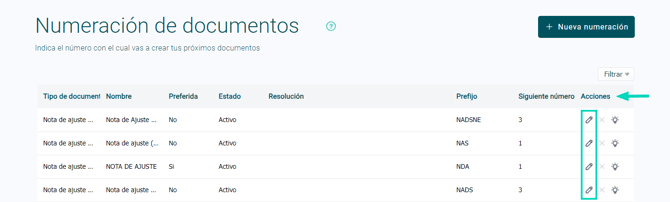Numeraciones - POS COL - 1.1