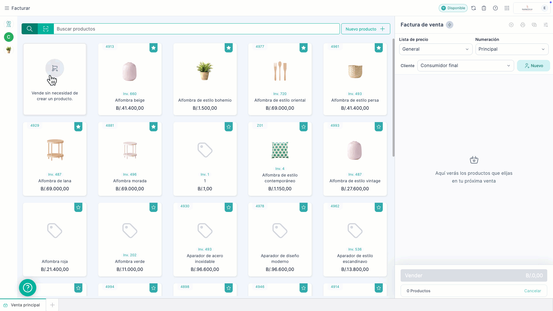 PAN_POS_Venta simple