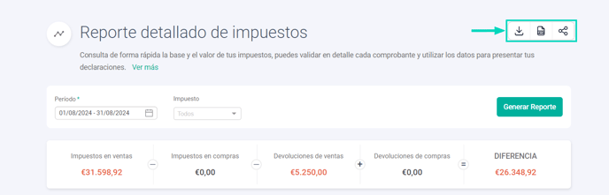 Reporte detallado de impuestos - AC ESP - 2