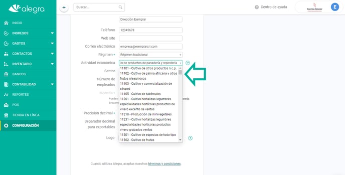 actividad economina FE 4.3 CRI ayuda alegra