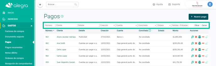 filtro pagos alegra ayuda