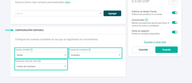 Contabilidad inteligente - COL - Inventario