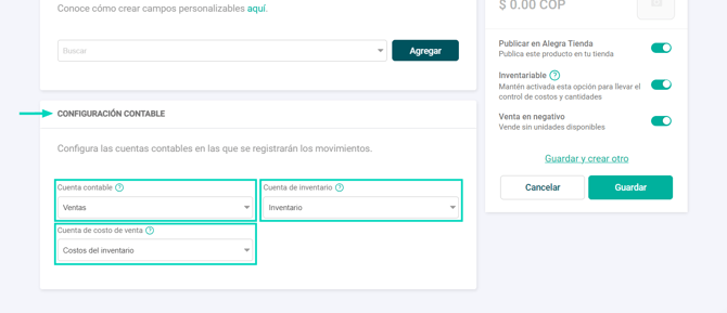 Contabilidad inteligente - COL - Inventario