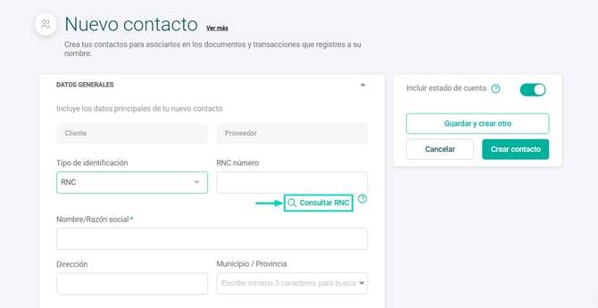 Contabilidad inteligente - DOM - consulta RNC