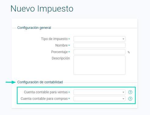 Contabilidad inteligente - MEX - Impuesto