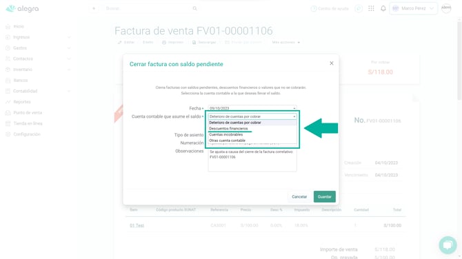 Descuentos finan - PER