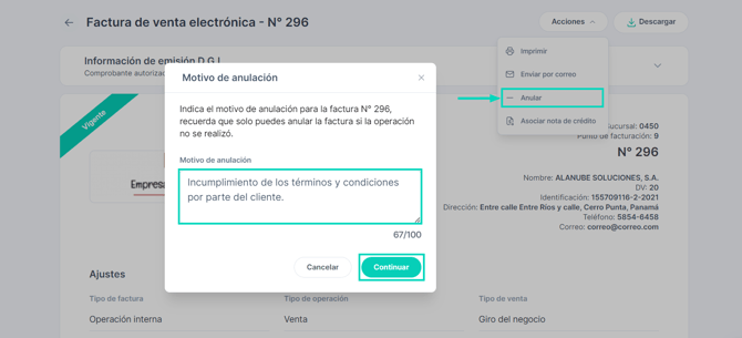 FV electrónica - AF PAN - 2-1