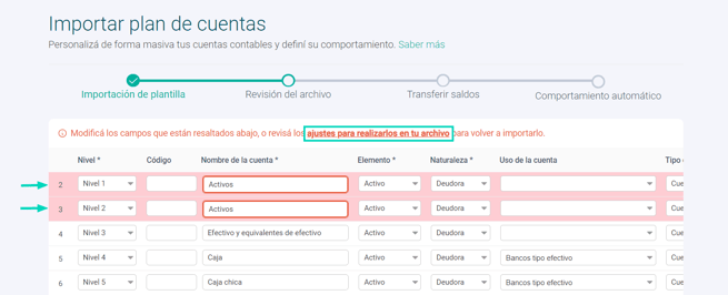 Importar catálogo - ARG - 5.1