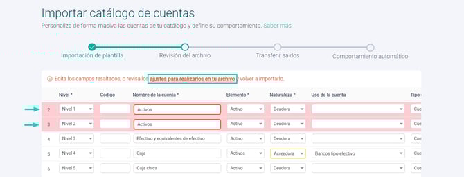 Importar catálogo - COL - 5.1