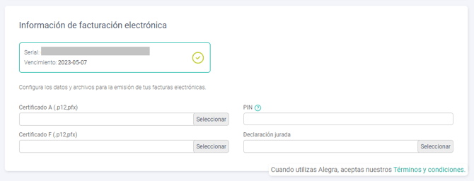 Información de facturación electrónica Alegra Panamá