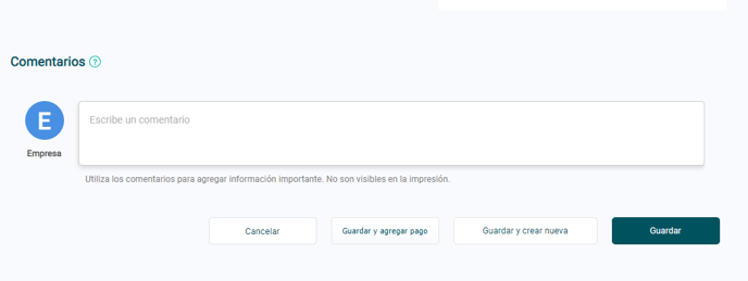 Opciones de guardar