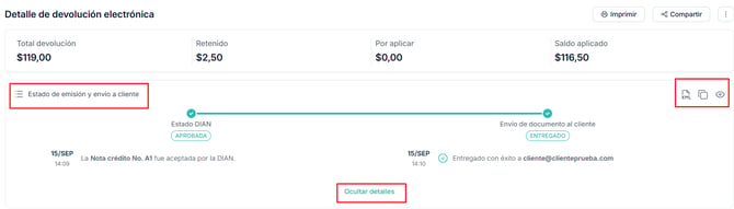 NOTA CRÉDITO ESTADO