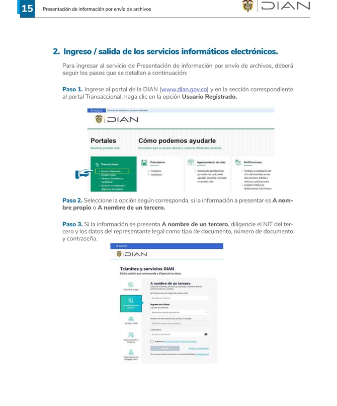 Pantalla de inicio de sesión del portal Muisca