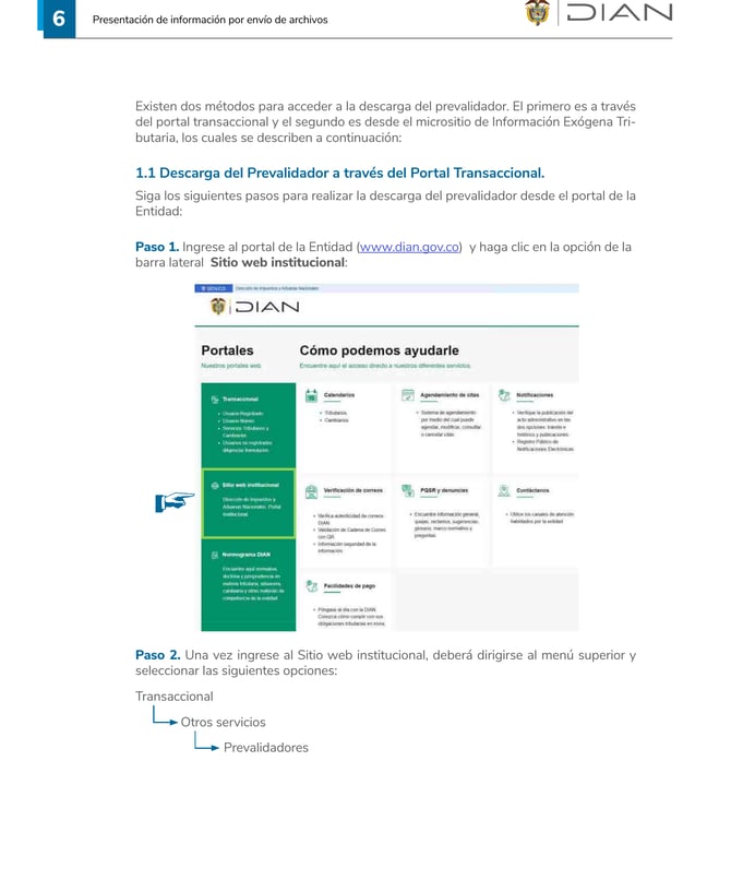 Portal DIAN — sitio institucional