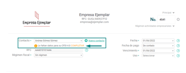 Facturación 4.0