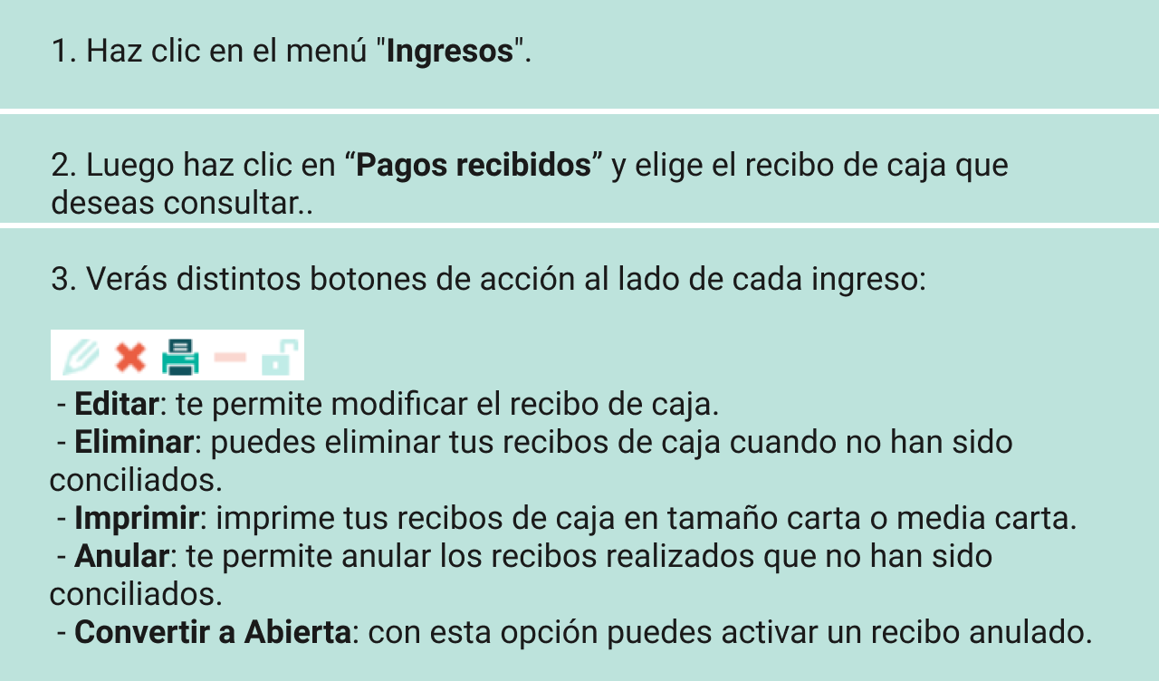 Consulta Y Gestiona Tus Recibos De Caja